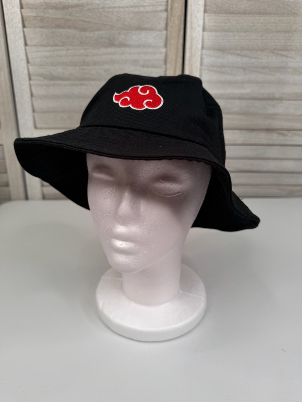 NARUTO SHIPPUDEN Akatsuki Red Cloud Bucket Hat Black/Multi-OS